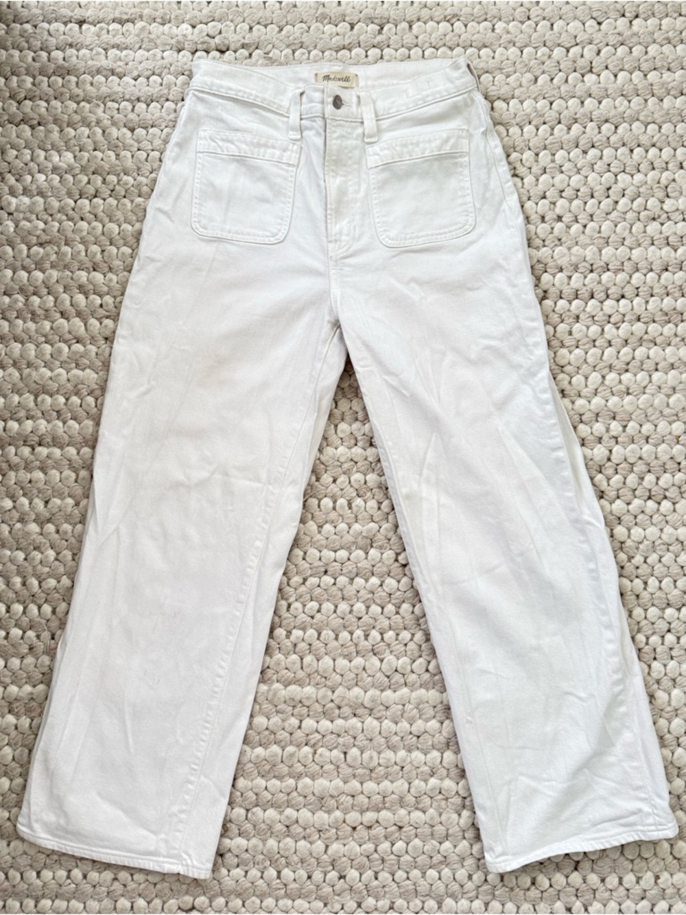 Madewell White Wide-Leg Women’s Jeans